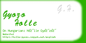 gyozo holle business card